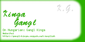 kinga gangl business card